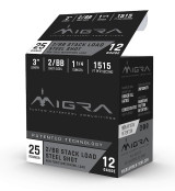 Migra Ammunitions Steel 2-BB Shot 3" 12Ga 1515FPS Case - 250rds
