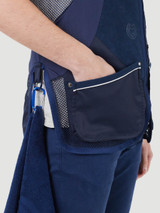 CASTELLANI MEN'S EVO MESH ALCANTARA SHOOTING VEST- NAVY- 040-004