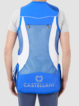 CASTELLANI MENS EVO MESH ALCANTARA SHOOTING VEST- LIGHT BLUE- 040-001