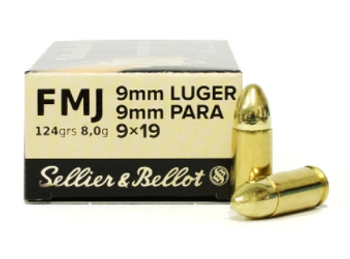 Sellier & Bellot 9mm 115gr 50rds