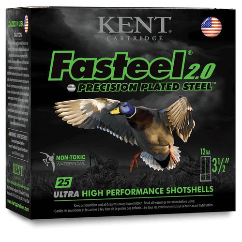 Kent Fasteel 2.0 12ga, 3", 1 1/4oz, BB, CASE - 10box/25rd