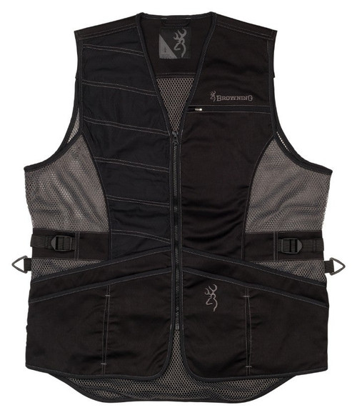 Browning Ace Shooting Vest – Black/Black