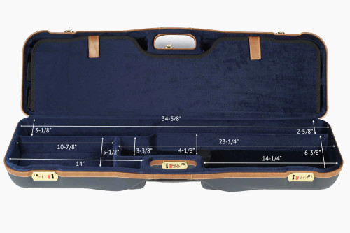 Negrini OU/SxS 3 Barrel Set Shotgun Case – 1646LR-3C/4732 - Clay