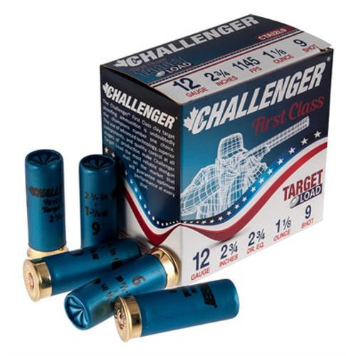 Challenger 12ga 1 1/8oz 2 3/4" 1145fps #9 CASE - 250rds