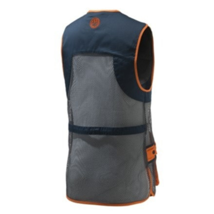 Beretta Full Mesh Shooting Vest Blue Total Eclipse & Gray - Clay