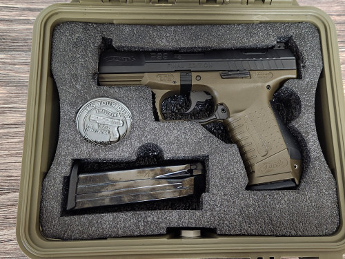 Walther P99 AS Final Edition 9mm OD Green w/ Hard Case - Clay Shooters ...