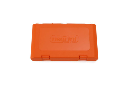 Negrini Deluxe 5X Extended Shotgun Choke Tube Case + Wrench Compartment– Orange