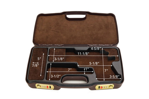 Negrini Hybri-Tech RMR Ready Pistol Case – 2039IR/6523 Brown/Brown