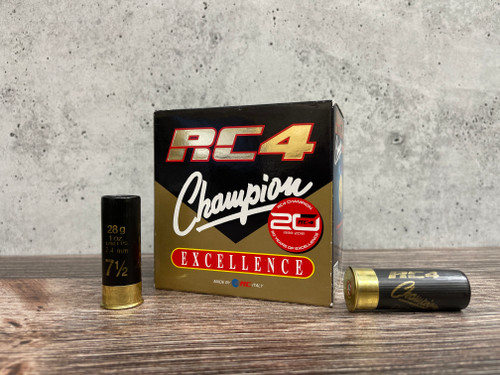 RC 4 Champion Excellence 12ga, 1oz 1290FPS #7.5 Lead Shot - Flat (10 boxes)