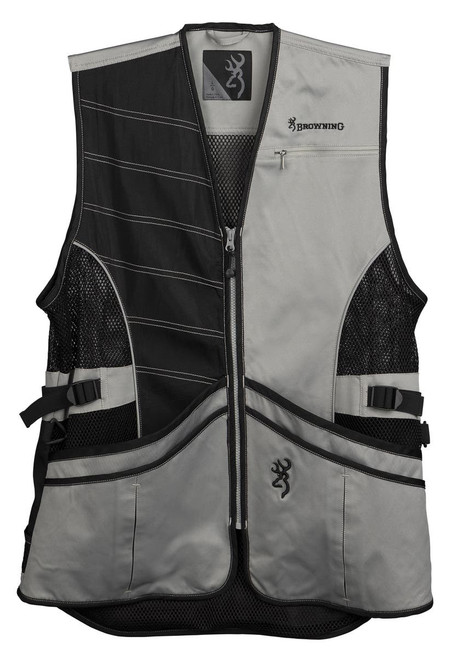 Browning Ace Shooting Vest – Gray/Black