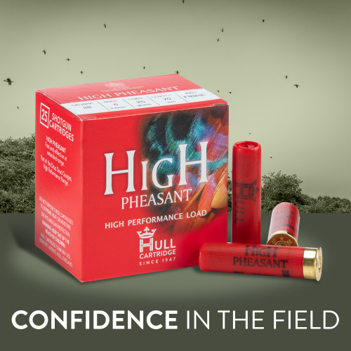 Hull Cartridge High Pheasant 28ga- 23gr- 70mm- 1350fps- #5 Lead FIBRE WAD- 10box/250rd- UK SPECS