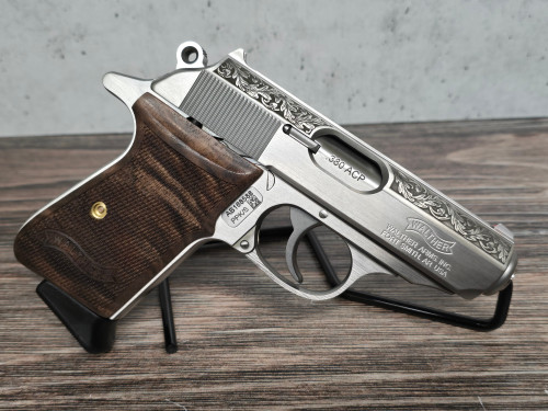 Walther PPK/S Oak LeafStainless .380acp 7+1rd - Clay Shooters Supply