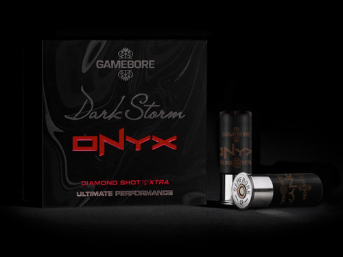 GAMEBORE Dark Storm ONYX 12ga 1oz - 2-3/4" 1400fps #7.5X Diamond Shot - FLAT (10 BOXES/250RDS) GAMEBORE Dark Storm ONYX 12ga 1oz - 2-3/4" 1400fps #7.5X Diamond Shot - FLAT (10 BOXES/250RDS)