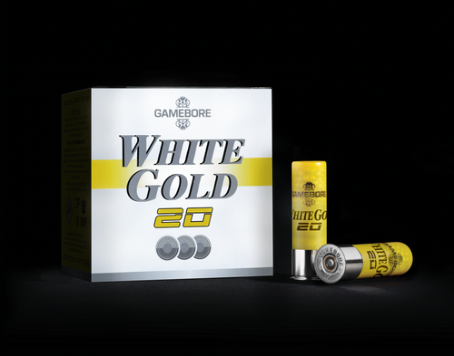GAMEBORE White Gold 20ga 7/8oz - 2-3/4" 1300fps #7.5 Diamond Shot - FLAT (10 BOXES/250RDS) GAMEBORE White Gold 20ga 7/8oz - 2-3/4" 1300fps #7.5 Diamond Shot - FLAT (10 BOXES/250RDS)