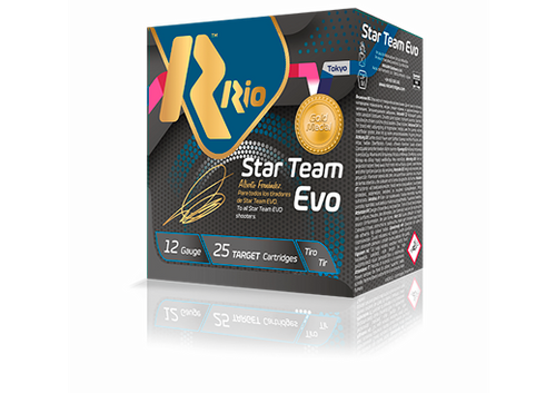 Rio Star Team Evo Spreader 12ga 1 1/8oz 1250fps #8 Case- 250rd Rio Star Team Evo Spreader 12ga 1 1/8oz 1250fps #8 Case- 250rd