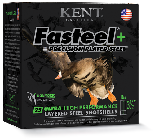 Kent Cartridge Fasteel+ 12 Gauge 1 1/2 oz 3.5'' BBx2 - Case/250rds