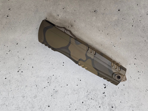 Microtech Luminary D/E ZBP Backwoods Olive Camo - Clay Shooters Supply