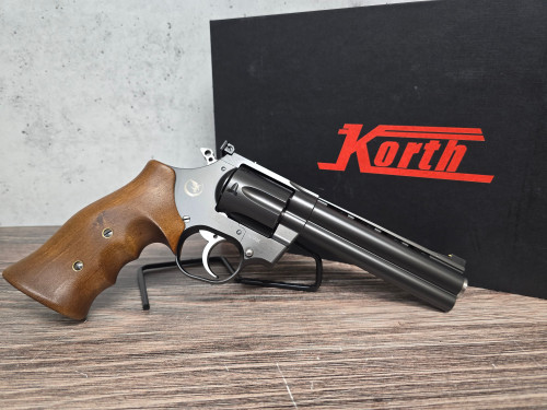 Korth Mongoose .357mag 5.25" w/ 9mm Cylinder USED- Ref# 5179