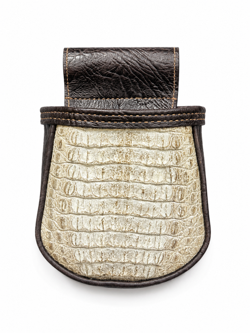 Al Ange Large Dallas Shrunken Bull Full Face Caiman