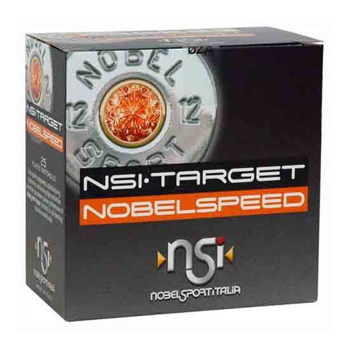 Nobel Sport Target Nobel Speed 12ga 2-3/4" #8 Shot Size Lead 1oz- 1 Flat/10 Boxes 25 rounds