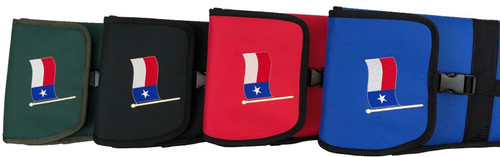 Nylon Padded Shotgun Sleeve / Slip with Buckle Closure - TEXAS FLAG - 54" Length