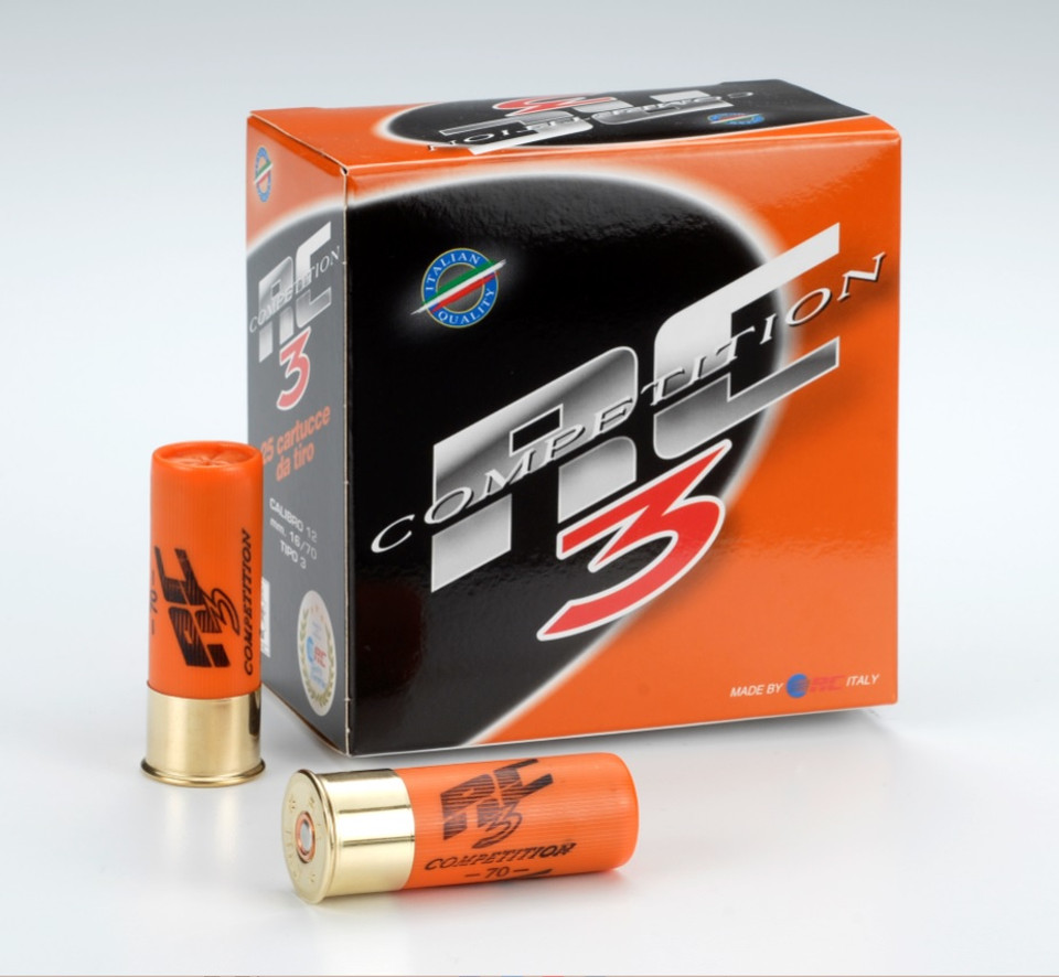 RC 3 Competition 12ga, 1oz 1220FPS 8.5 Lead Target Shot Flat (10