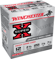 Winchester 12 GA 2-3/4" #7.5 SUPER-X UPLAND 1-1/8 OZ XU12H7 / 250rd Case