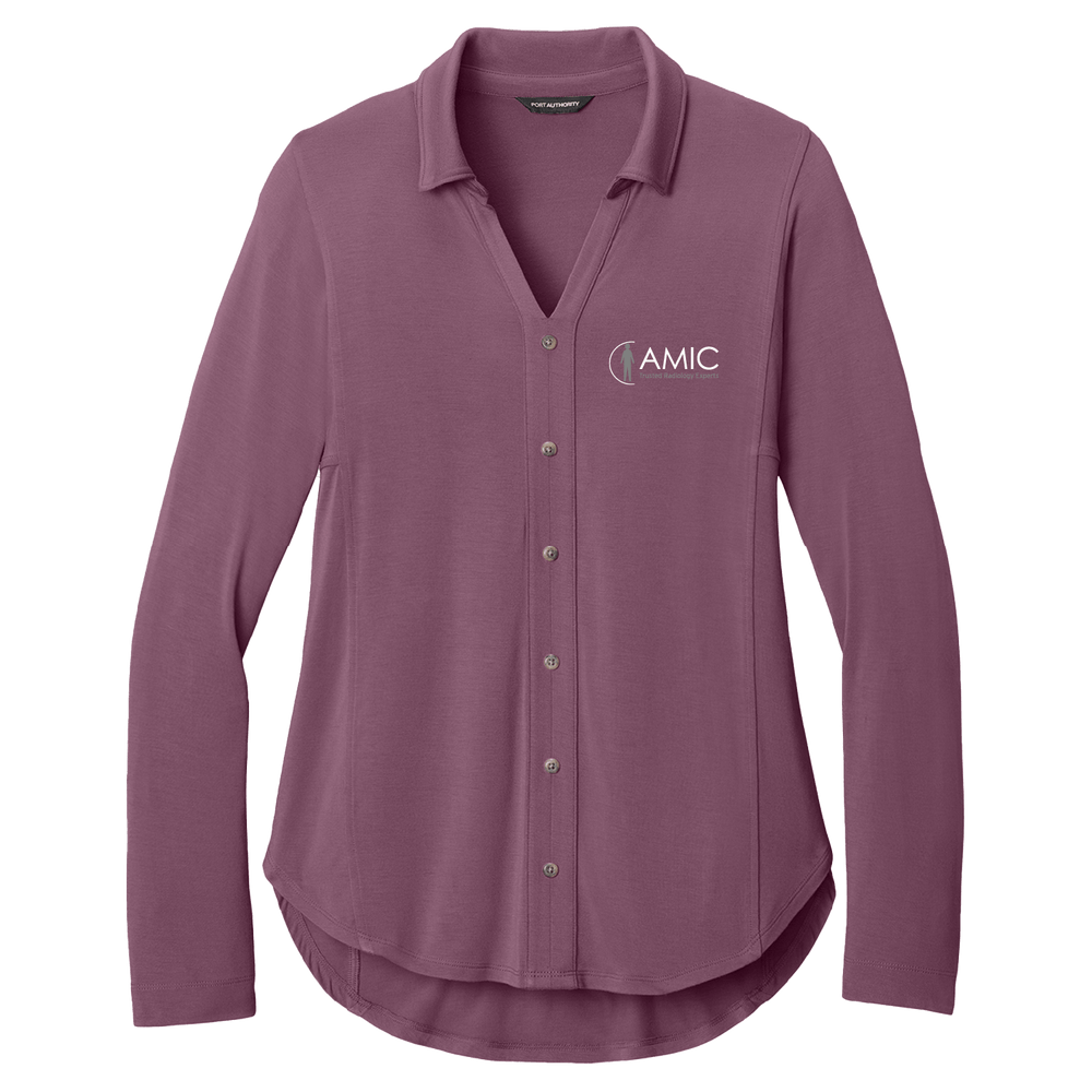 Port Authority Women’s Luxe Knit Button Tunic