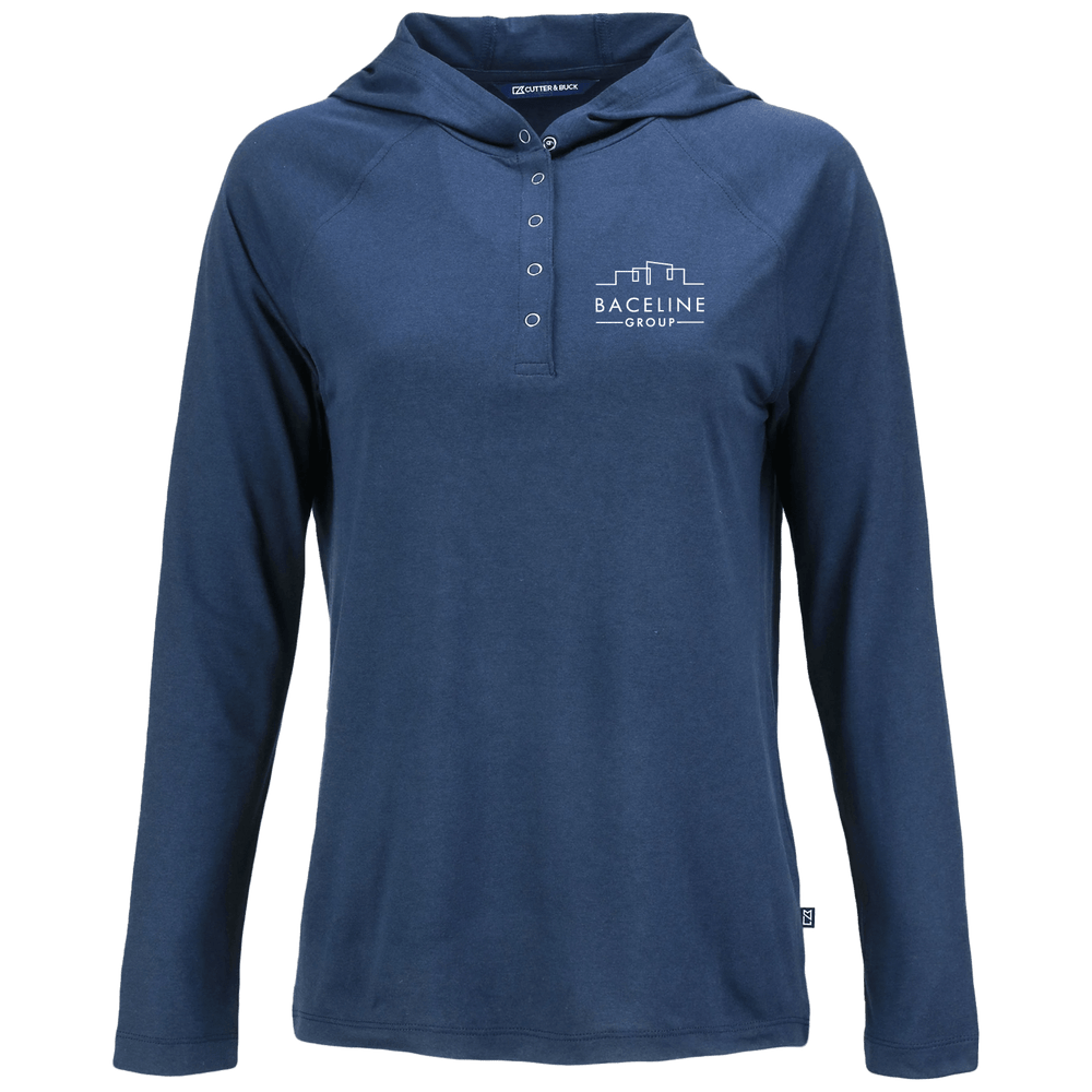 Cutter & Buck Coastline Epic Comfort Recycled Womens Hooded Shirt