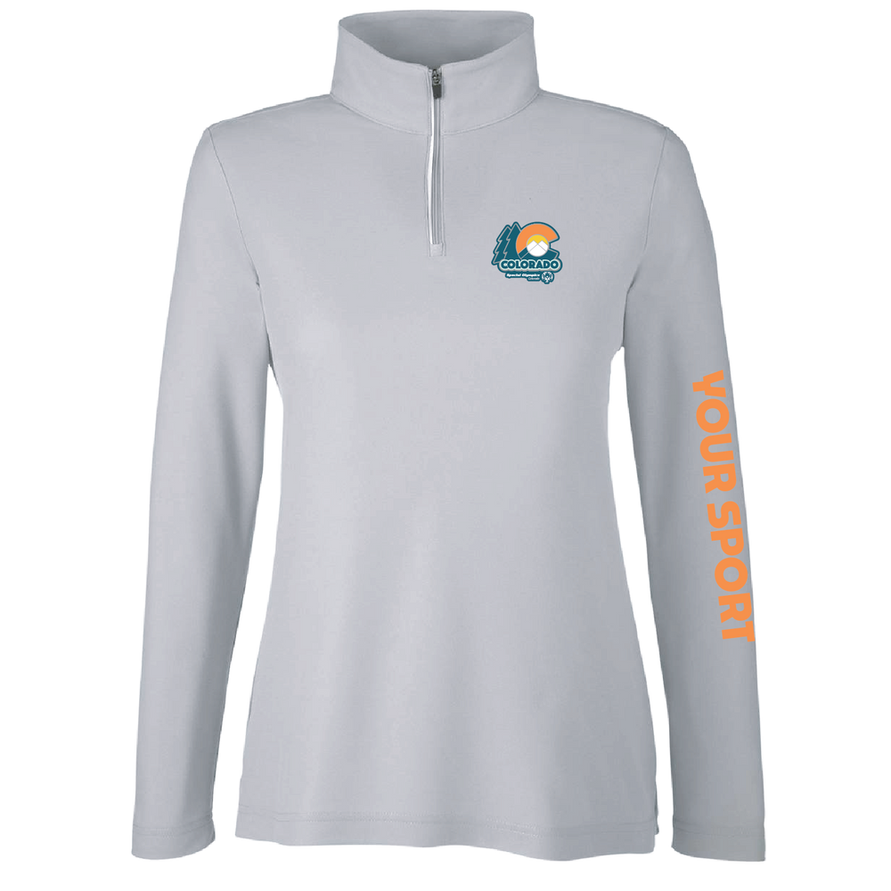CORE365 -Women's Fusion ChromaSoft Pique Quarter-Zip Pullover