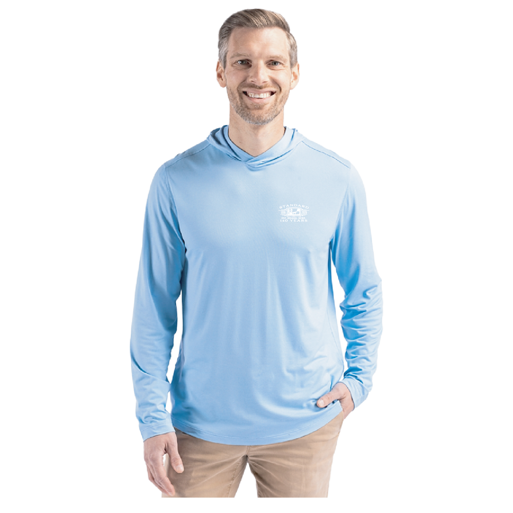Cutter & Buck, Coastline Recycled Double Peached Mens Hooded Pullover