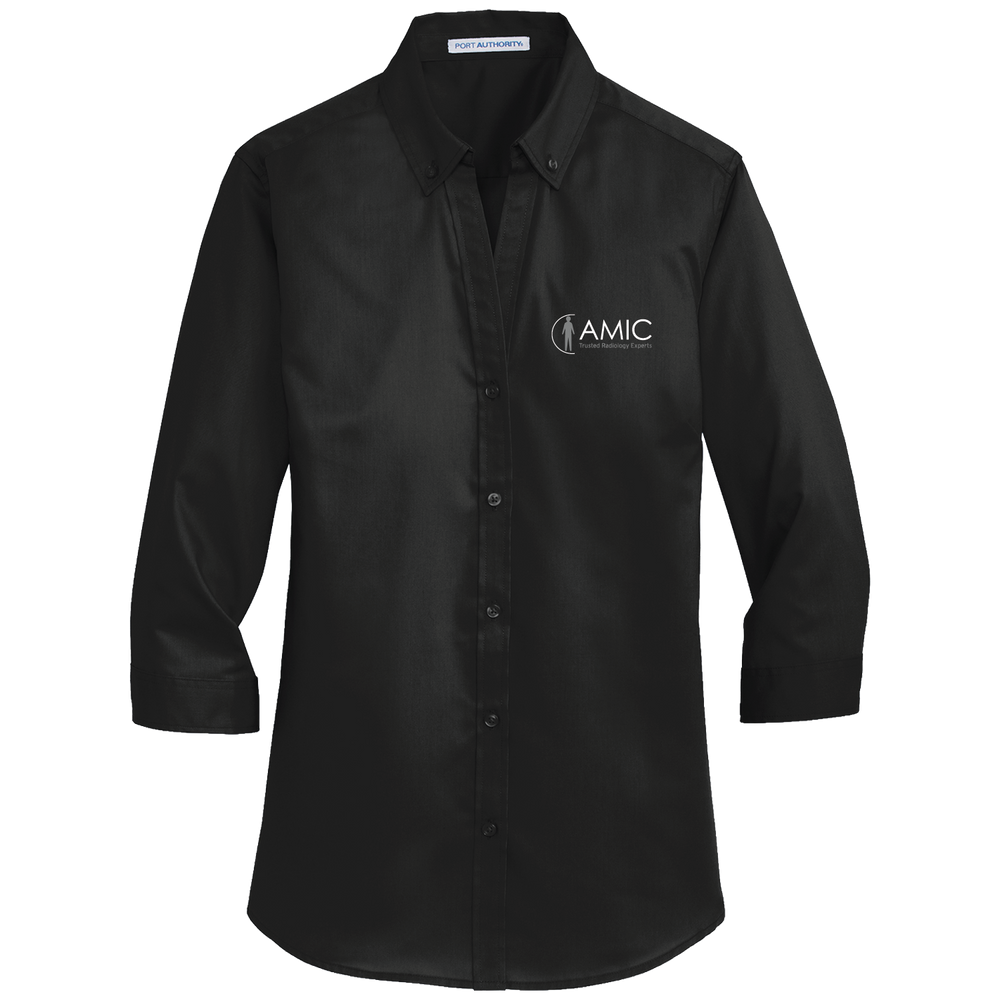 Port Authority Women's 3/4-Sleeve SuperPro Twill Shirt