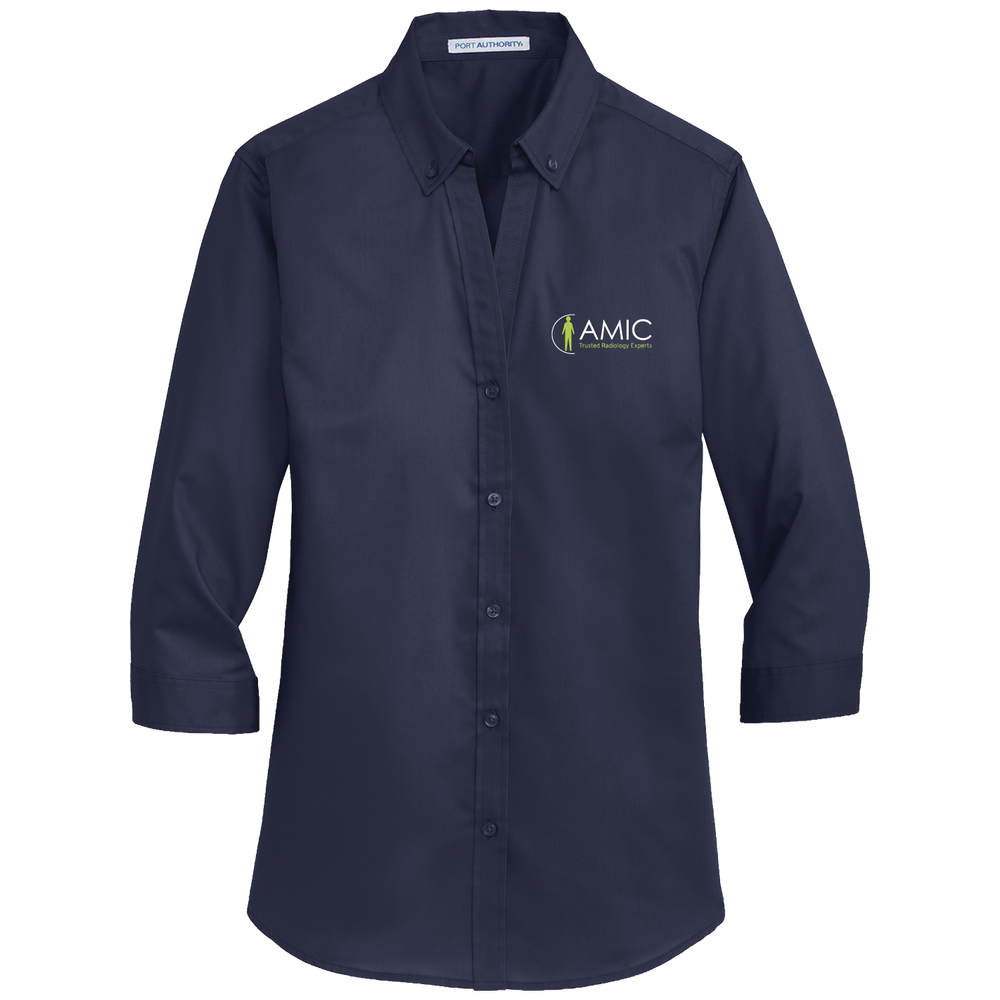 Port Authority Women's 3/4-Sleeve SuperPro Twill Shirt