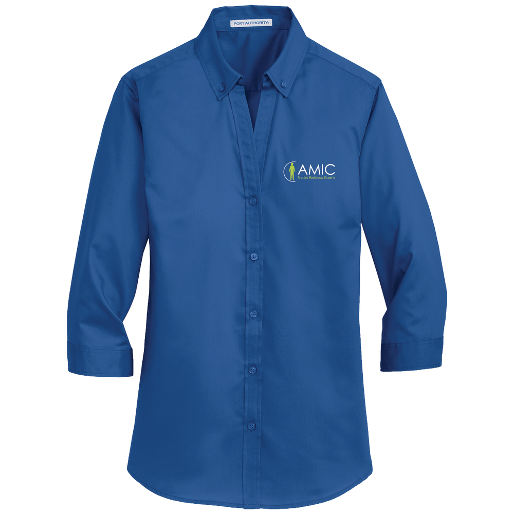 Port Authority Women's 3/4-Sleeve SuperPro Twill Shirt