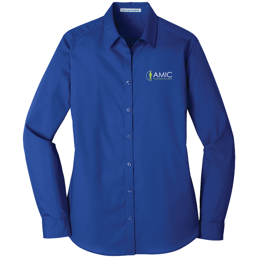 Port Authority Women's Long Sleeve Carefree Poplin Shirt