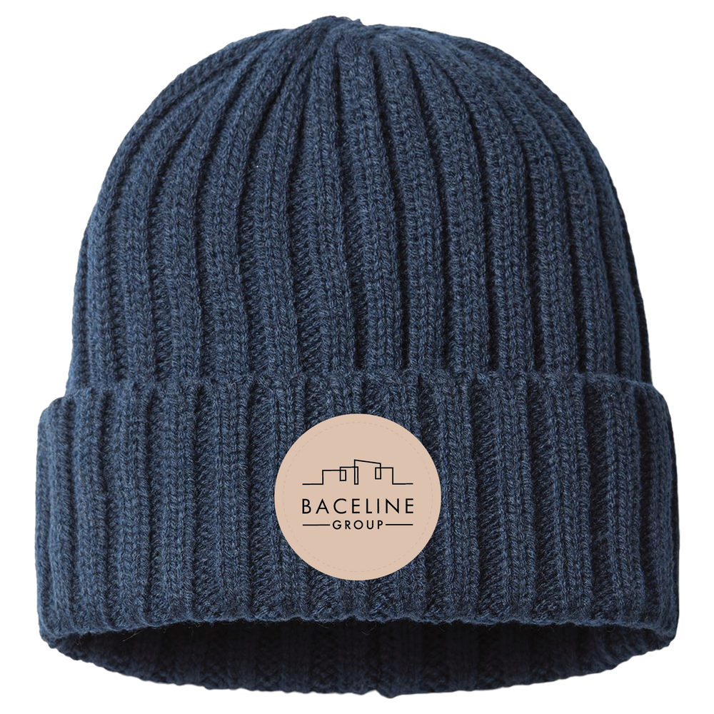 Sustainable Cable Knit Cuffed Beanie - Atlantis Headwear SHORE