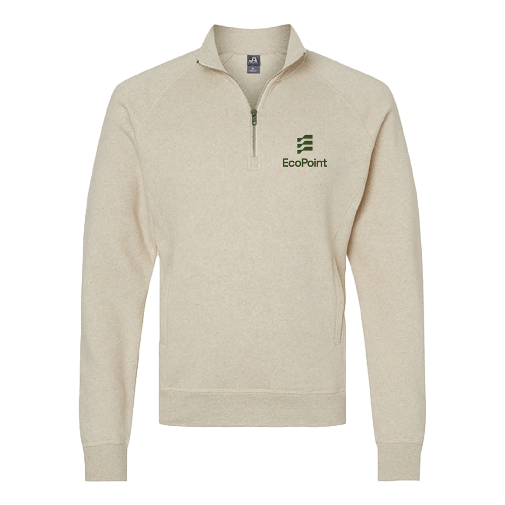 J America-Adult Triblend Fleece Quarter-Zip