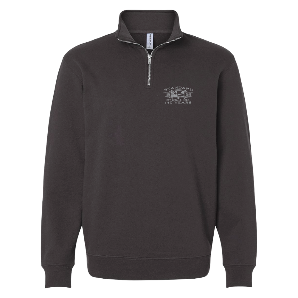 Independent Trading Co, Unisex Midweight Quarter-Zip Pullover - Asphalt