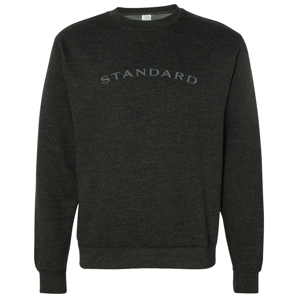 Independent Trading Co, Unisex Midweight Crewneck Sweatshirt-Charcoal Heather