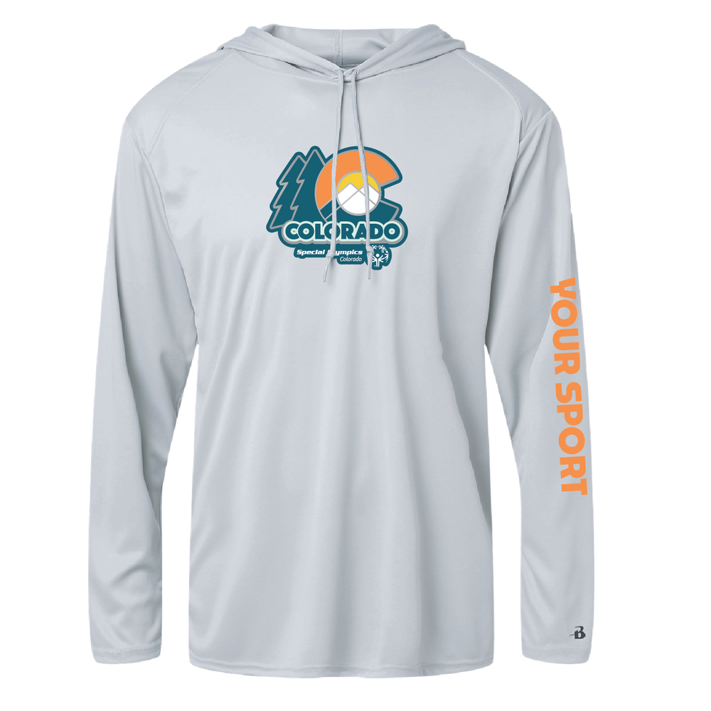 Badger -Unisex B-Core Hooded Long Sleeve T-Shirt