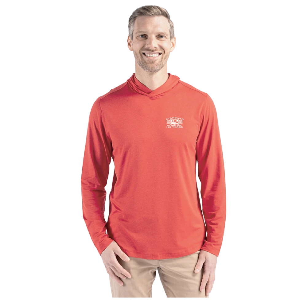 Cutter & Buck, Coastline Recycled Double Peached Mens Hooded Pullover