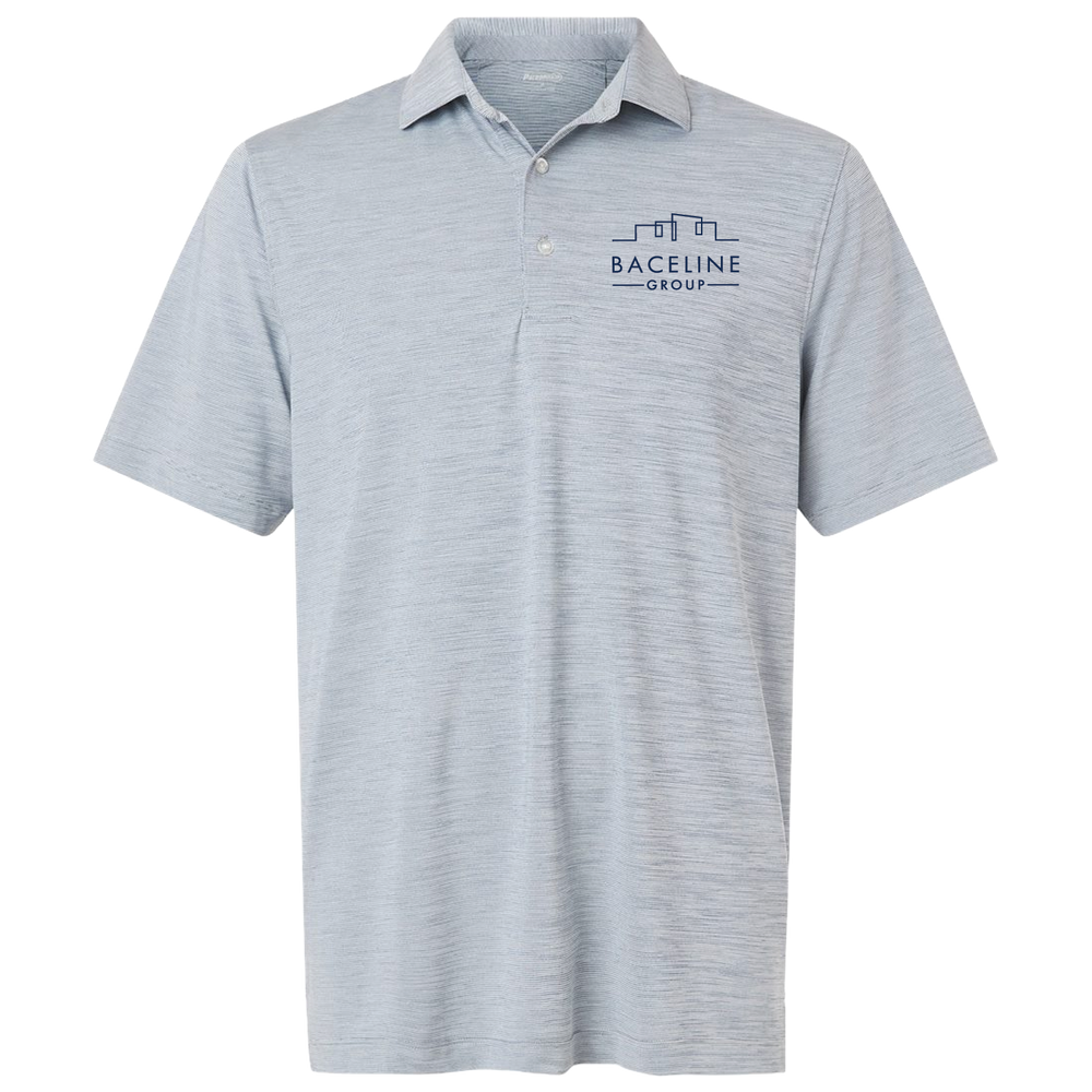 Men's Bohemian Striped Heather Performance Polo - 162