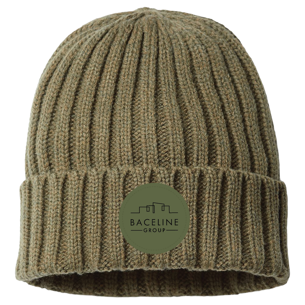 Sustainable Cable Knit Cuffed Beanie - Atlantis Headwear SHORE