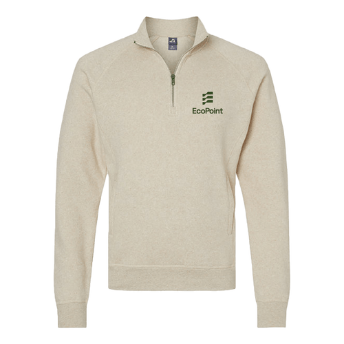 J America-Adult Triblend Fleece Quarter-Zip