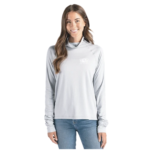 Cutter & Buck, Coastline Recycled Double Peached Womens Funnel Neck Pullover