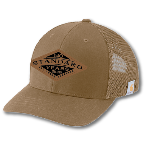 Carhartt, Flexfit 110 Mesh Back Cap-Carhartt Brown w/Leather Patch