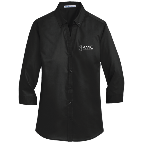 Port Authority Women's 3/4-Sleeve SuperPro Twill Shirt