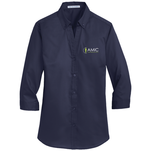 Port Authority Women's 3/4-Sleeve SuperPro Twill Shirt