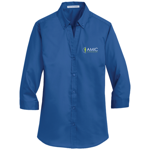 Port Authority Women's 3/4-Sleeve SuperPro Twill Shirt