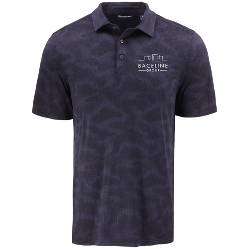 Cutter & Buck Coastline Recycled Double Peached Camo Print Mens Polo